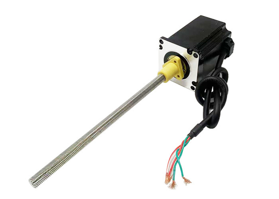 Nema 23 (57mm) hybrid stepper motor, bipolar, 4-lead, ACME lead screw, low noise, long life, high performance.