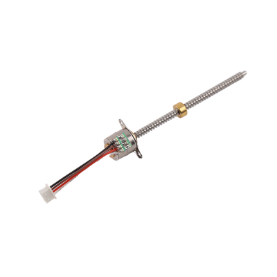 10mm 5V stappenmotor met M3P1.2mm schroef en koperen moer